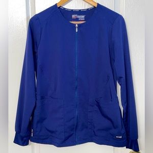 Grey’s Anatomy by Barco women’s scrub jacket small blue